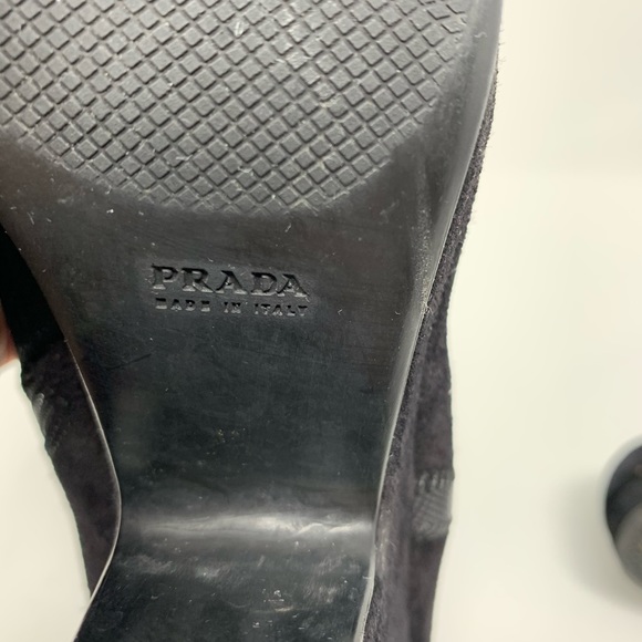 PRADA SUEDE ANKLE BOOTS - Picture 4 of 8